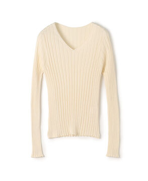 ドメスティックスパンシルク Vネックプルオーバー