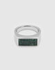 TOM WOOD Peaky Ring Green Marble リング