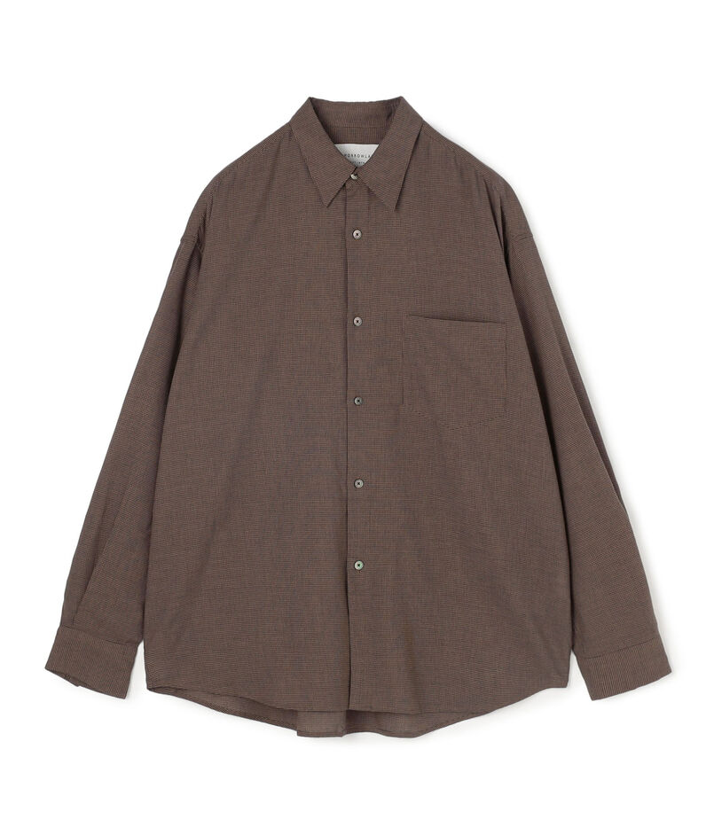 【WEB・アウトレット限定】 コットンウールブロード レギュラーカラーシャツ