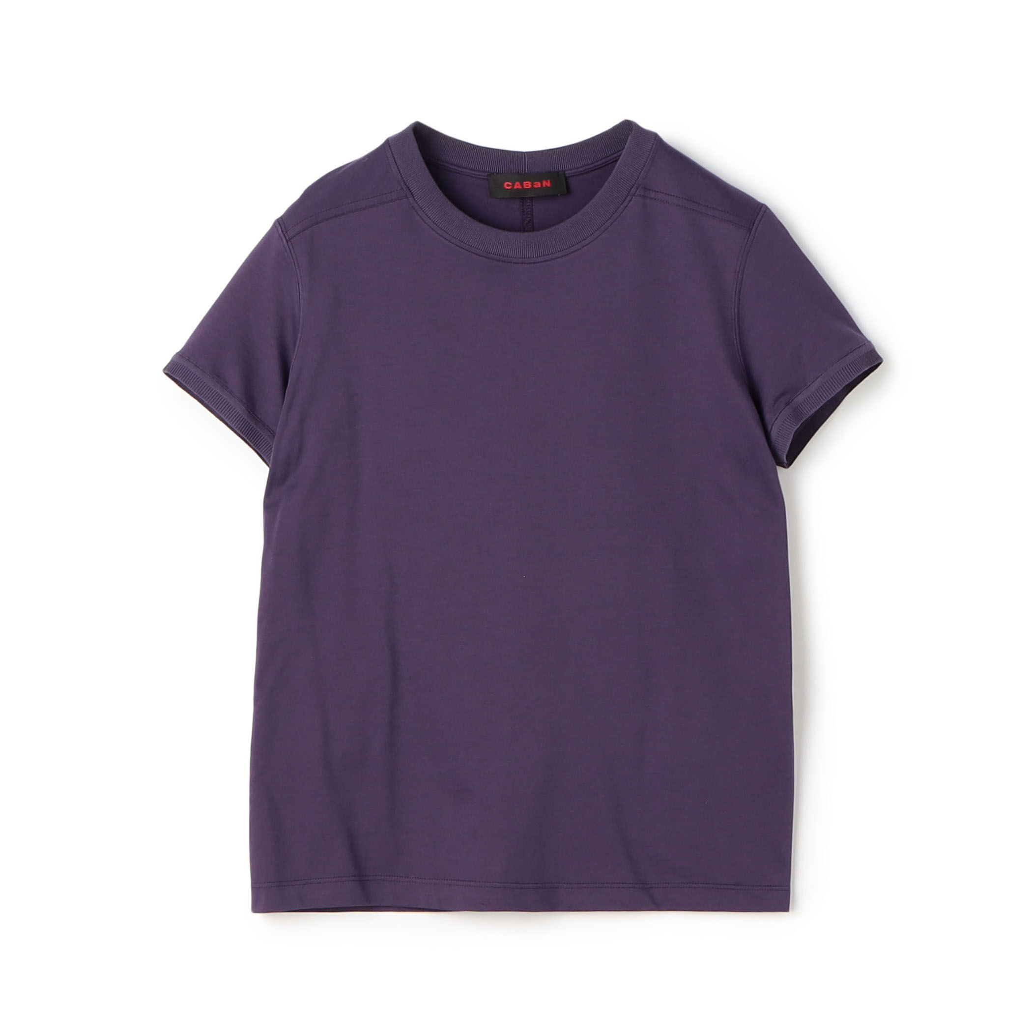 CABaNファインポリエステル クルーネックプルオーバーTシャツ RED S CABaN コットンカシミヤ クルーネックプルオーバー | CABaN