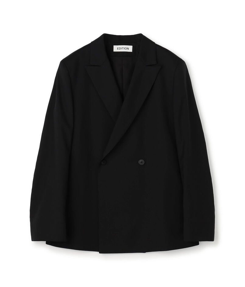 Super120'sウォッシャブルウール ダブルブレストジャケット