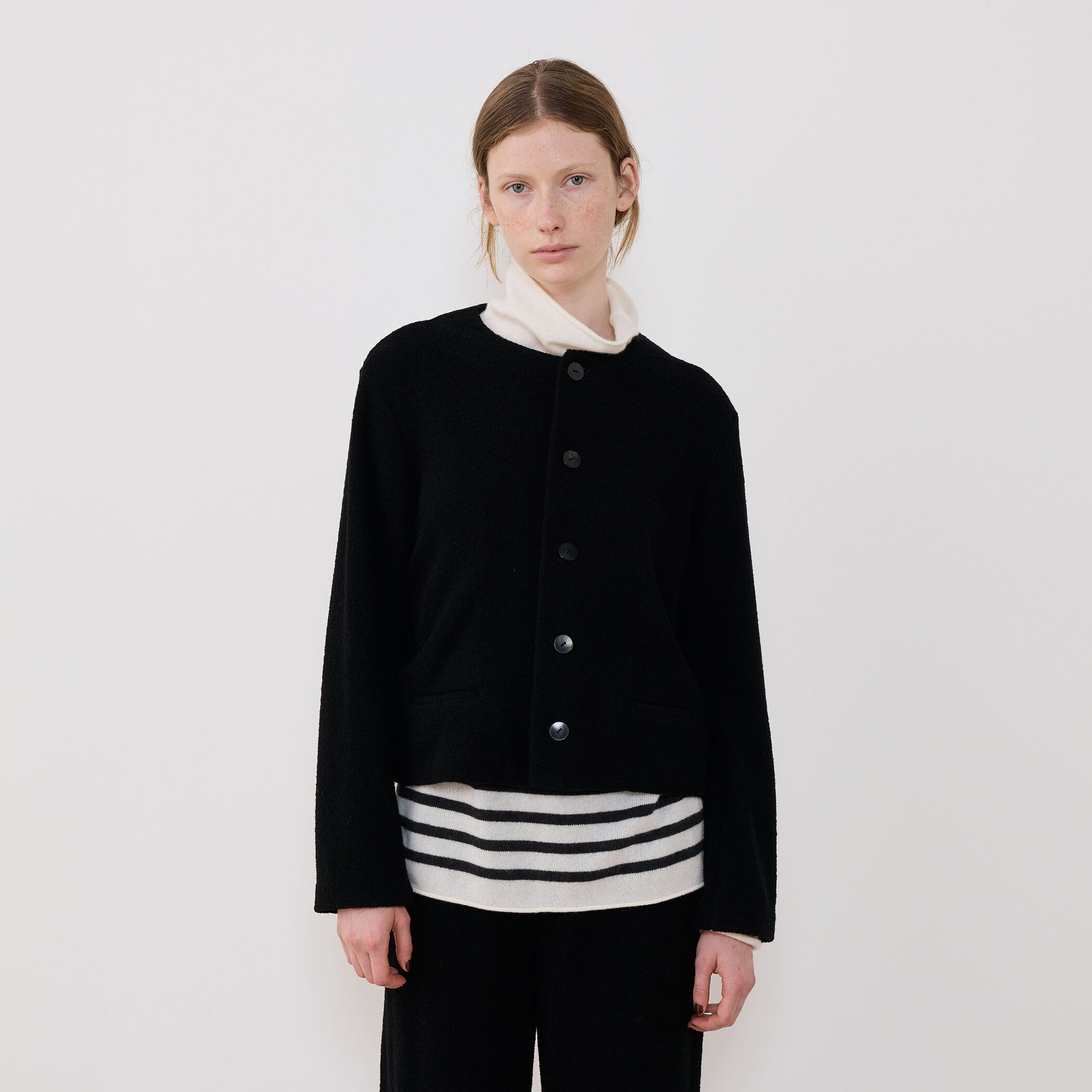 ファインブークレー クルーネックジャケット｜トゥモローランド 公式通販