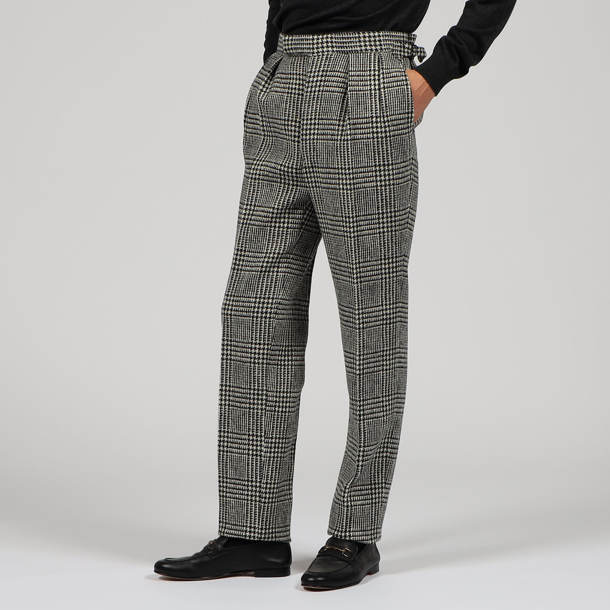 Fumiya Hirano ウール サイドアジャスタートラウザーズ