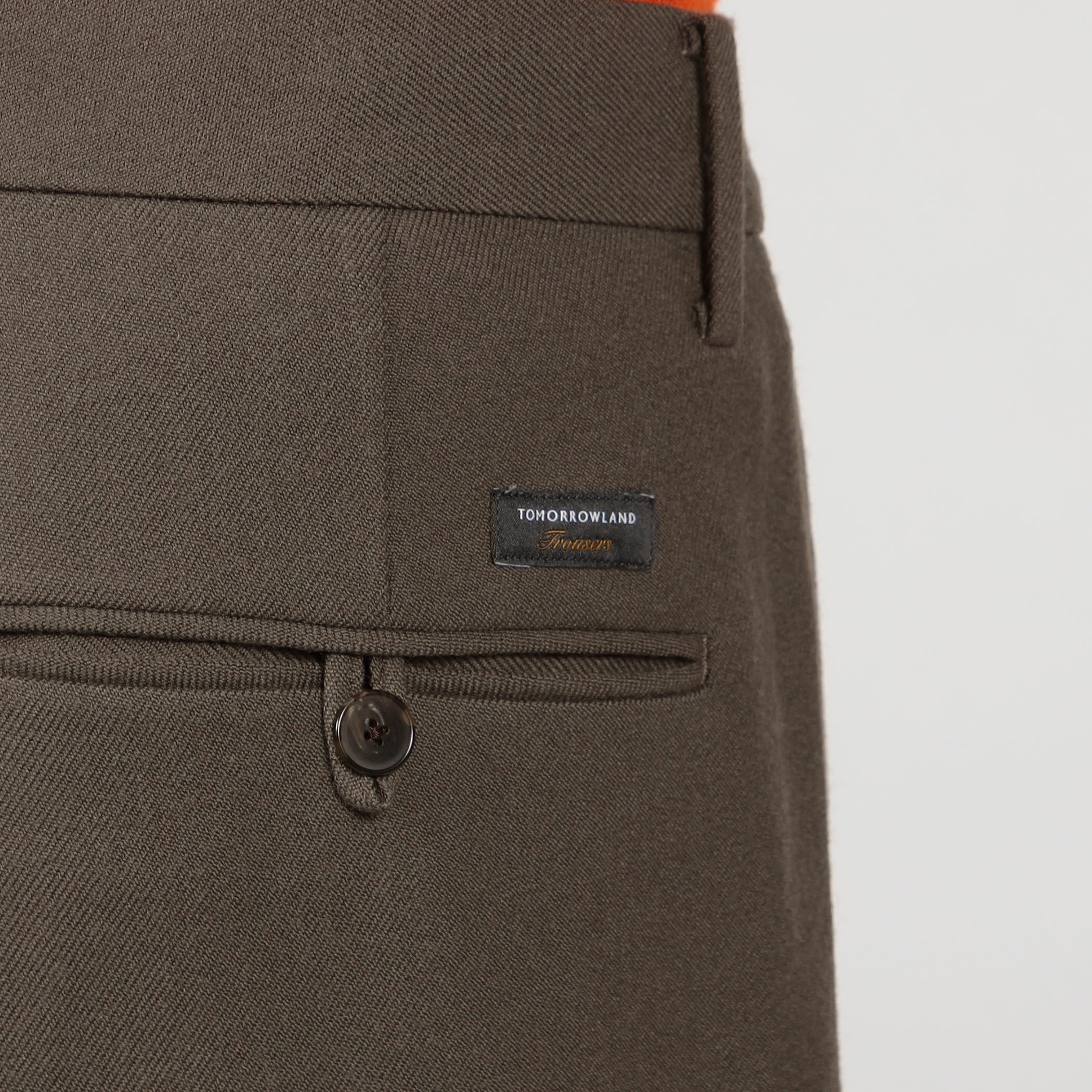 ドライウールツイル 2プリーツワイドストレートバレルパンツ