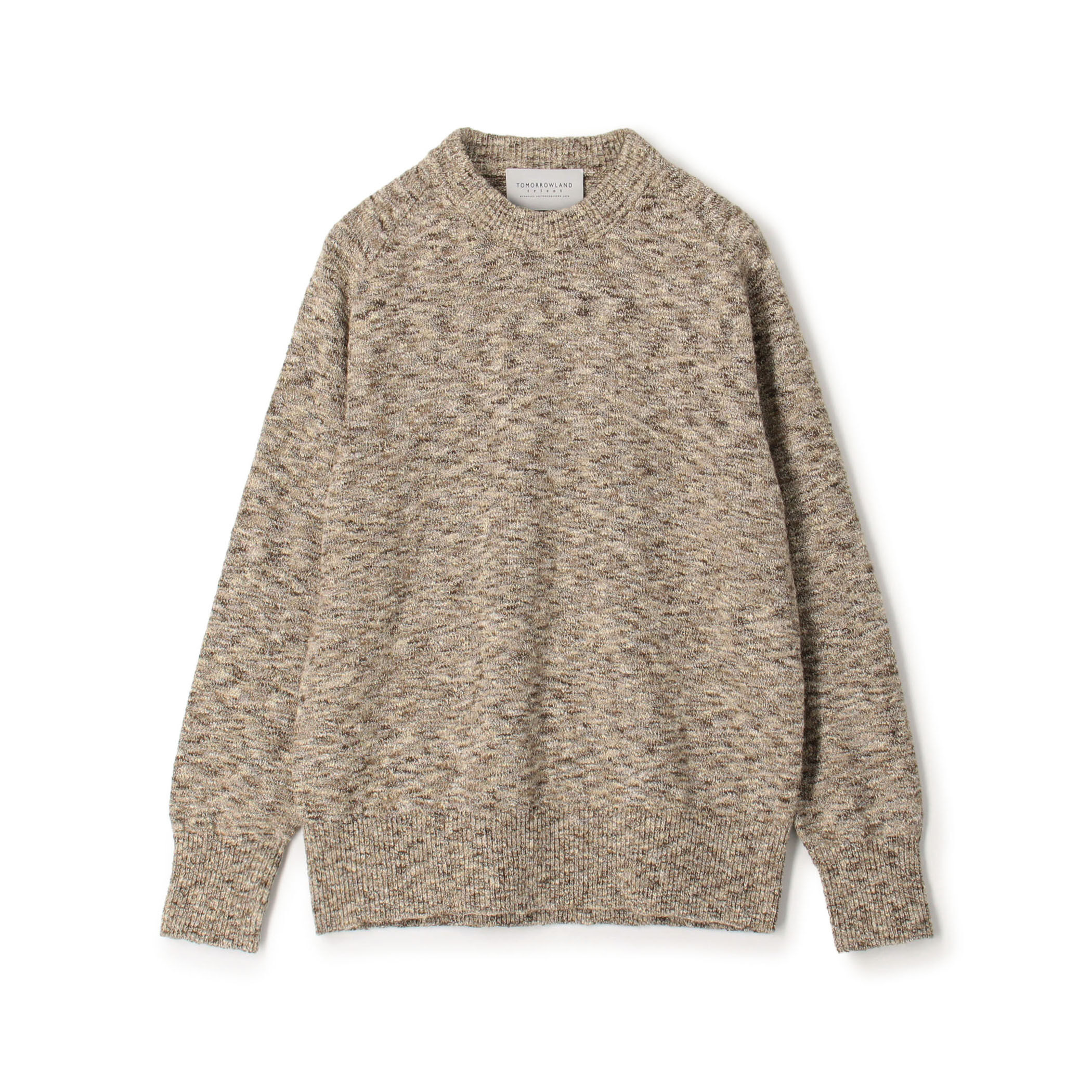 TOMORROWLAND tricot コットンナイロンメランジニット クルーネック