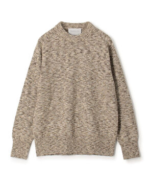 TOMORROWLAND tricot コットンナイロンメランジニット クルーネックプルオーバー