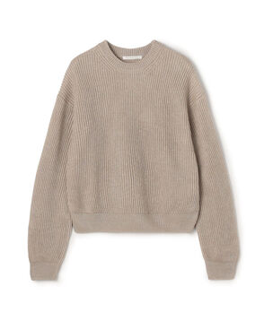 リネンフィッシャーマンズリブ クルーネックプルオーバー