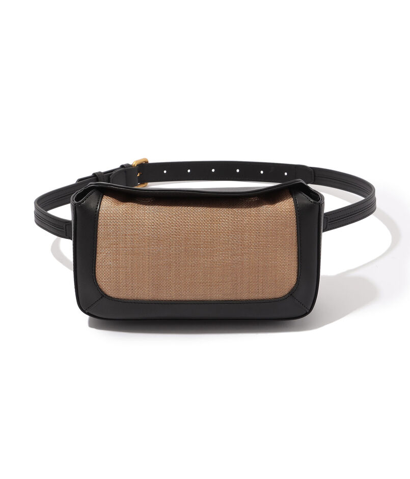 L'Avenir レザーコンビ 2way ショルダーバッグ