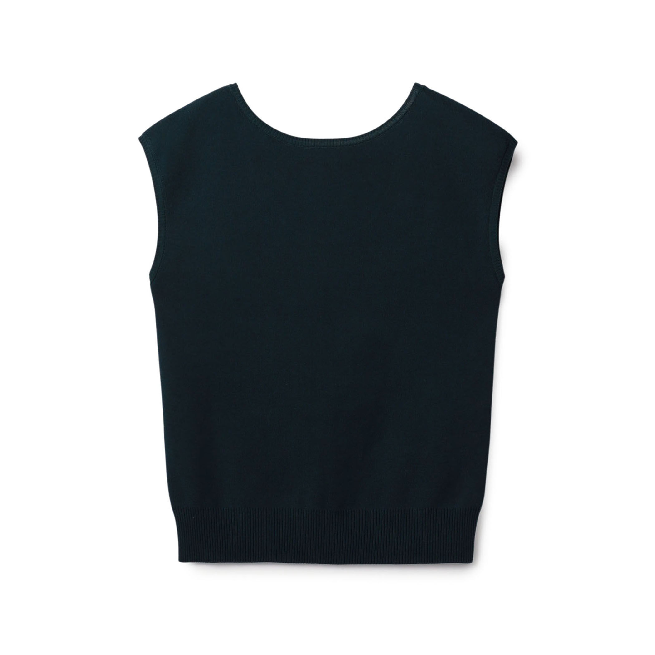 コットンポリエステル バックオープンフレンチスリーブプル