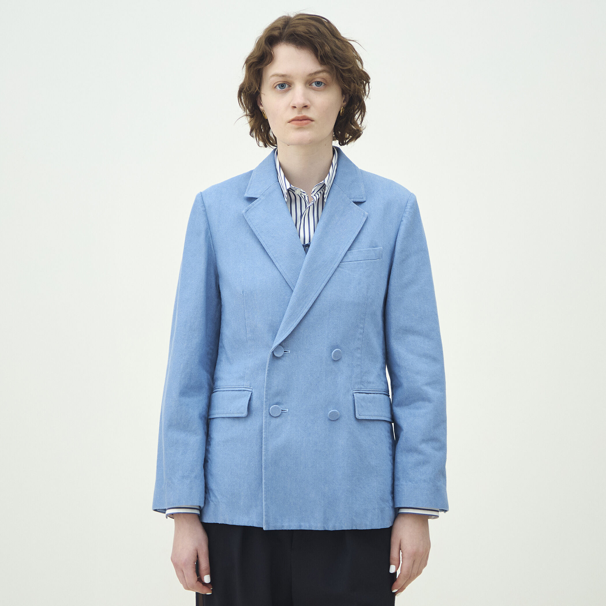 リアクティブデニム ダブルブレストジャケット｜トゥモローランド 公式通販