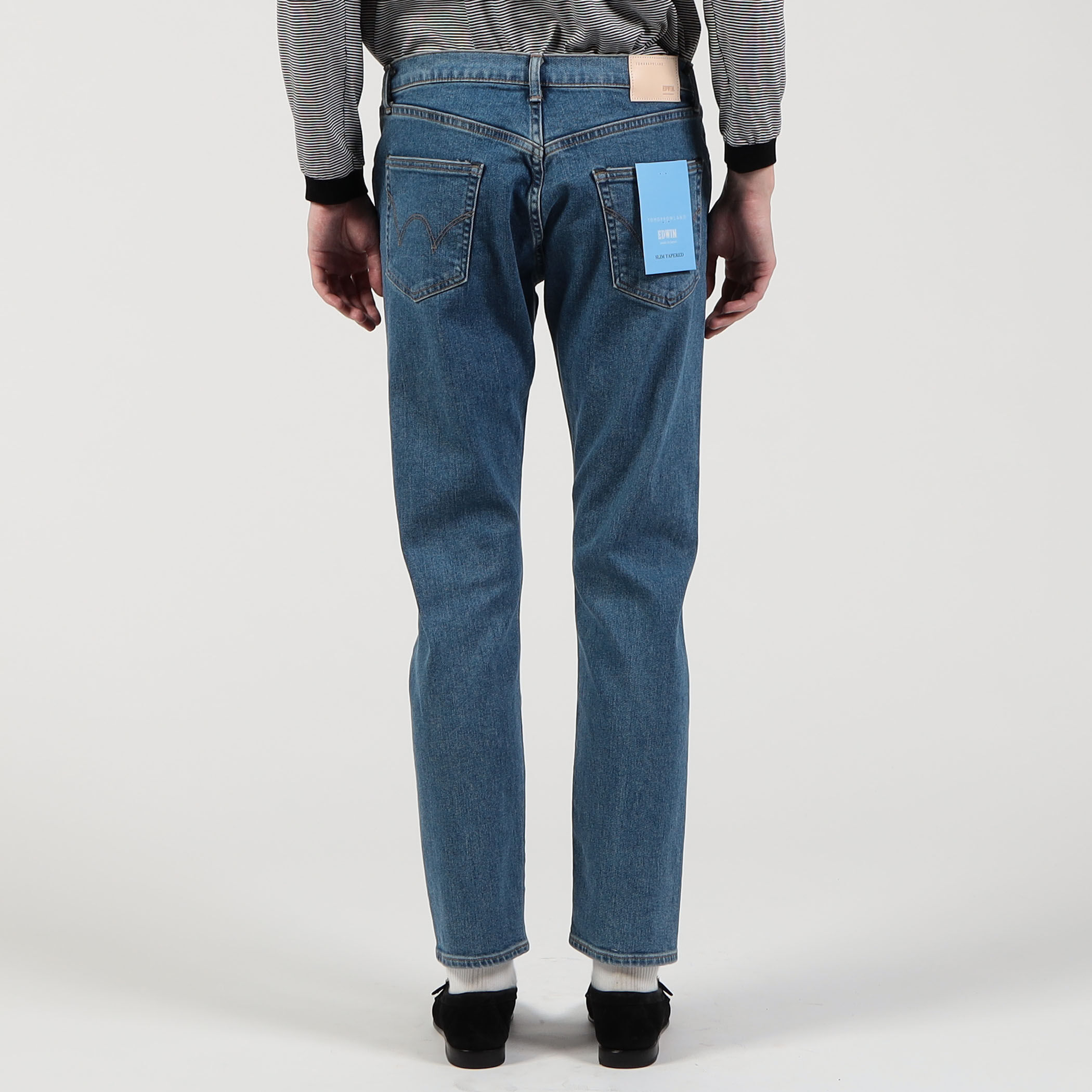 別注】EDWIN SLIM TAPPERED USED デニムパンツ