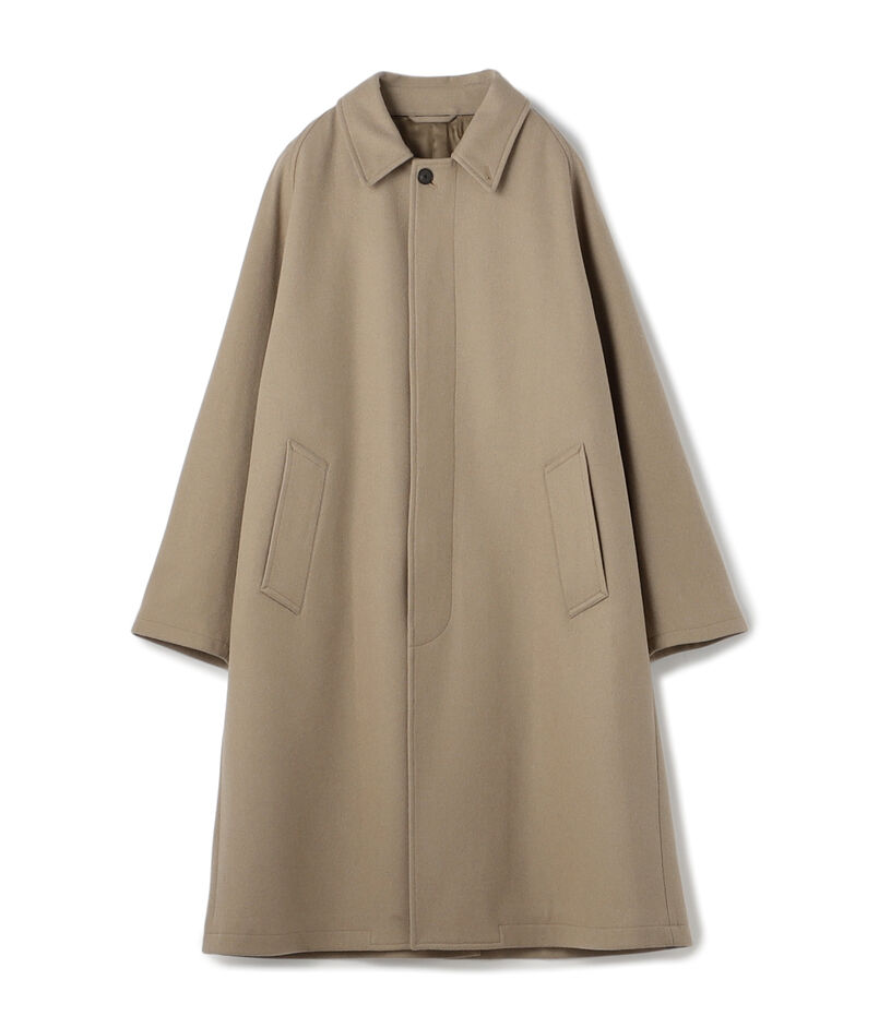 ウールナイロン バルカラーコート