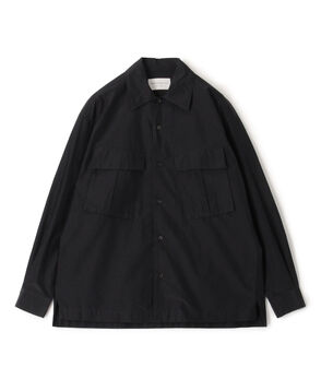 ■コットンシルク ダブルポケット シャツブルゾン