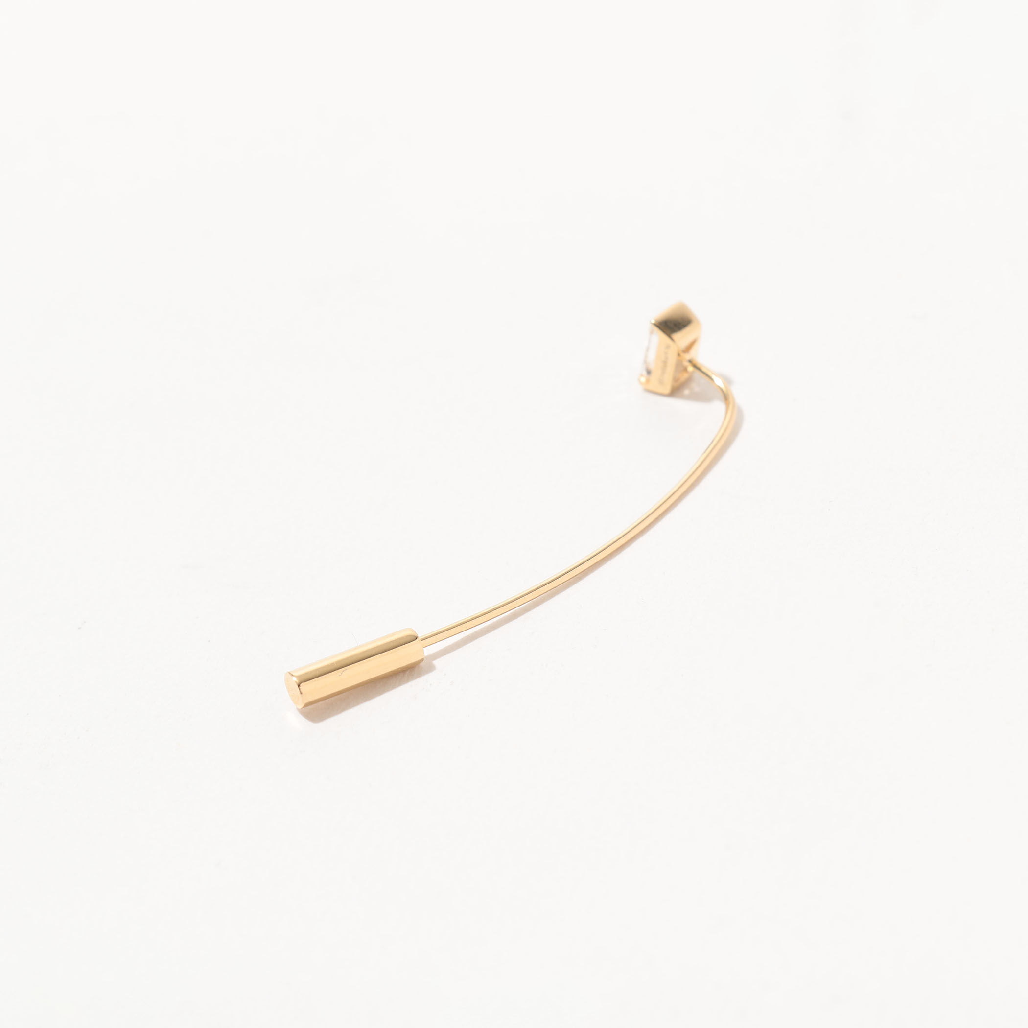 Hirotaka Bird of Paradise ゴールド×ホワイトトパーズ バーピアス