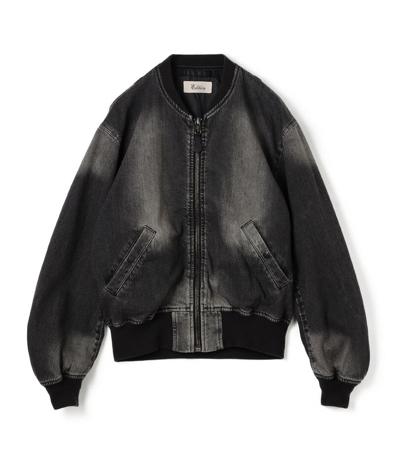 ブラックデニム MA-1ジャケット