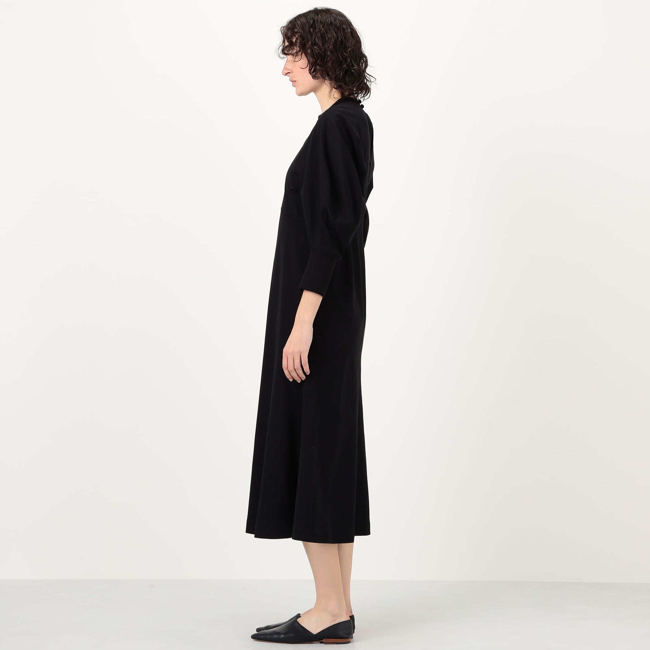 Mame Kurogouchi Cotton Jersey Flare Dress｜トゥモローランド 公式サイト