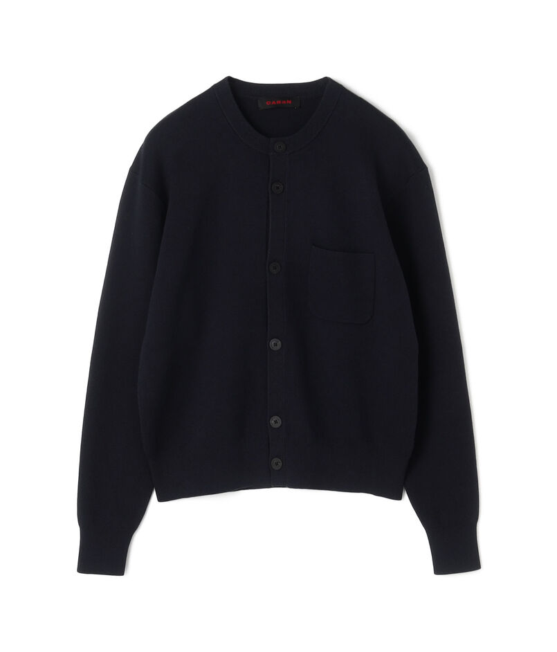 CABaN コットンカシミヤ ポケットクルーネックカーディガン