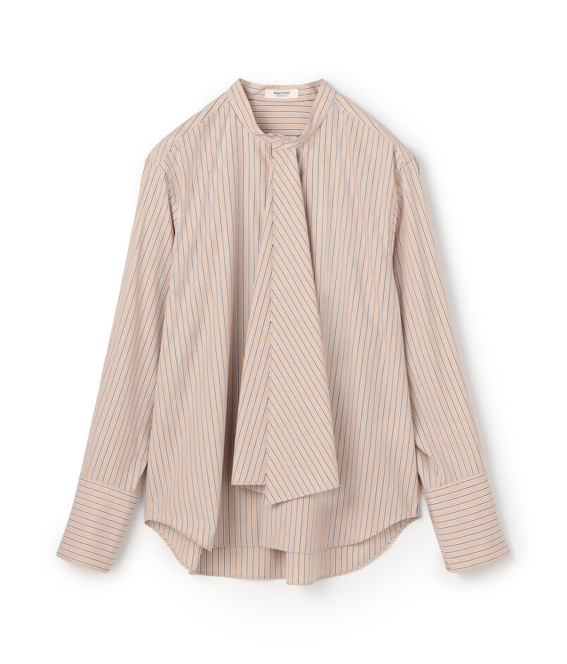 コットンブロード タイブラウス