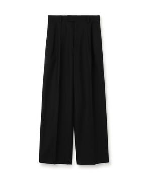 Super120'sウォッシャブルウール タックスラックス