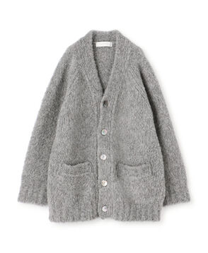 ブリティッシュファー Vネックカーディガン