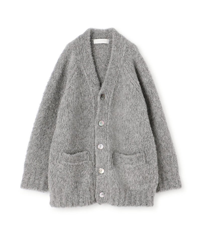 ブリティッシュファー Vネックカーディガン