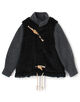 HYKE DOUBLE FACE FAUX SHEARLING DUFFEL JACKET ダッフルジャケット