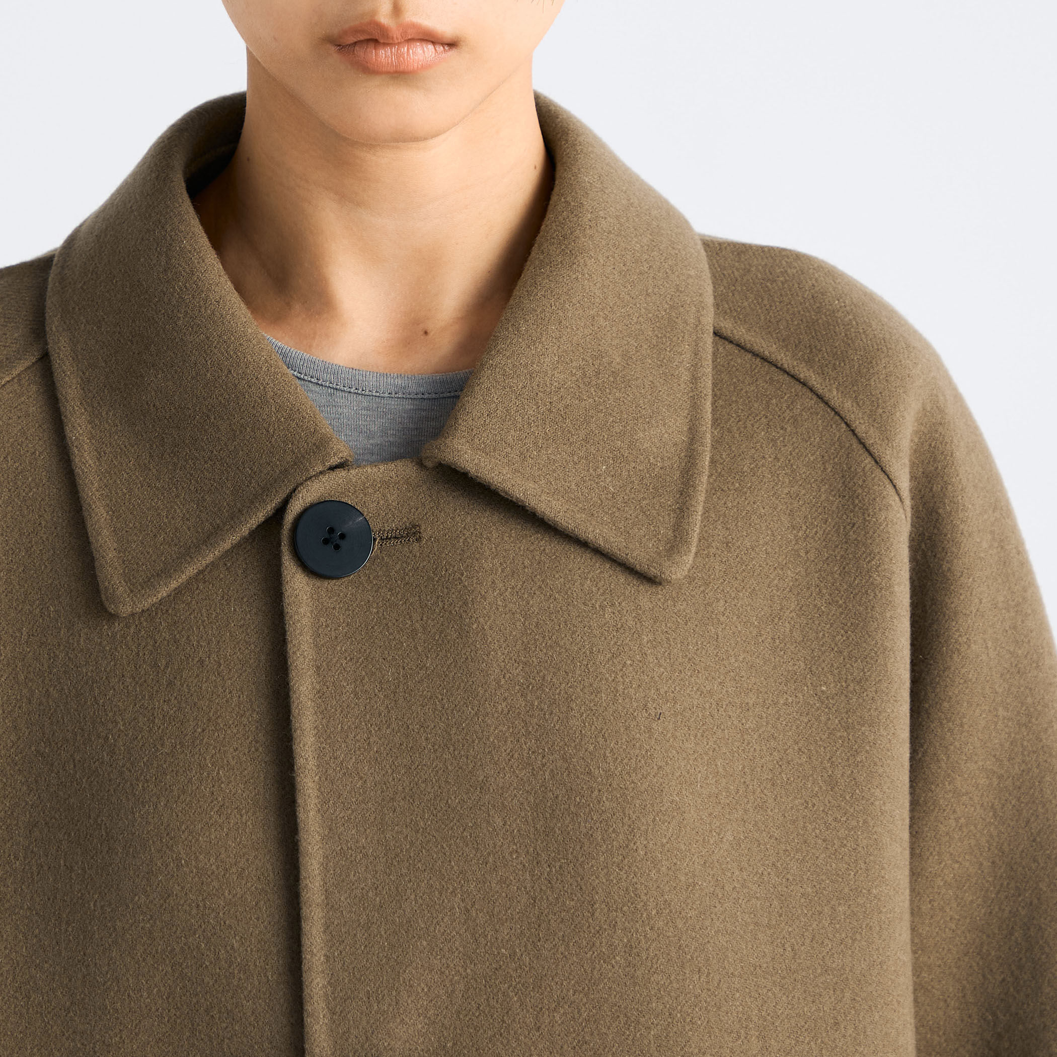 WEB先行予約】ウールカシミヤ ダブルフェイス ロングコート