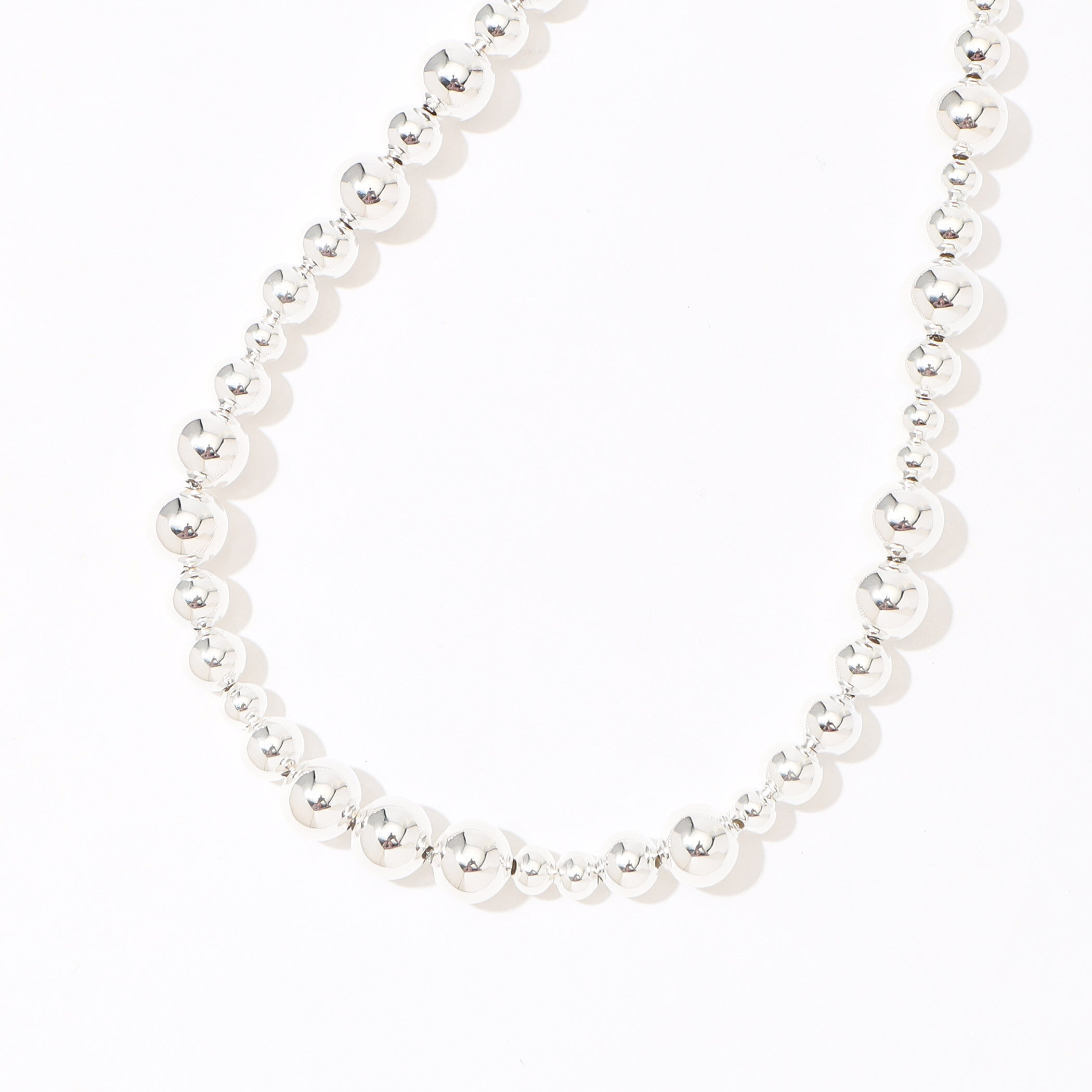 LIE STUDIO THE ELLY ボールチェーンネックレス シルバー LIE STUDIO THE ELLY ボールチェーンネックレス