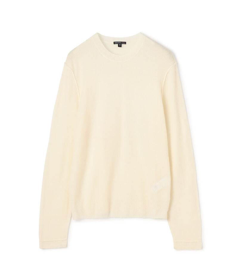 ソフトフェザーウェイトカシミヤ  クルーネックプルオーバー MOKC3669