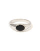 TOM WOOD Joe Ring Polished Onyx