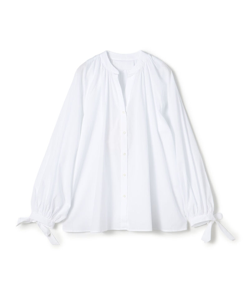 BOURRIENNE FLIRT コットン ギャザーブラウス