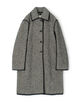 JIL SANDER COAT 65 W TRIM ヘリンボーン ステンカラーコート