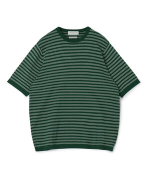 ■TOMORROWLAND tricot シーアイランドコットン ハーフスリーブクルーネックニット
