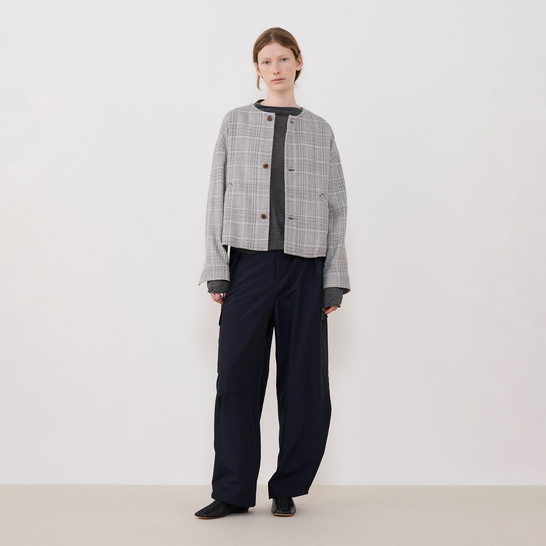 リネアコットンツイード コクーンブルゾン｜トゥモローランド 公式通販