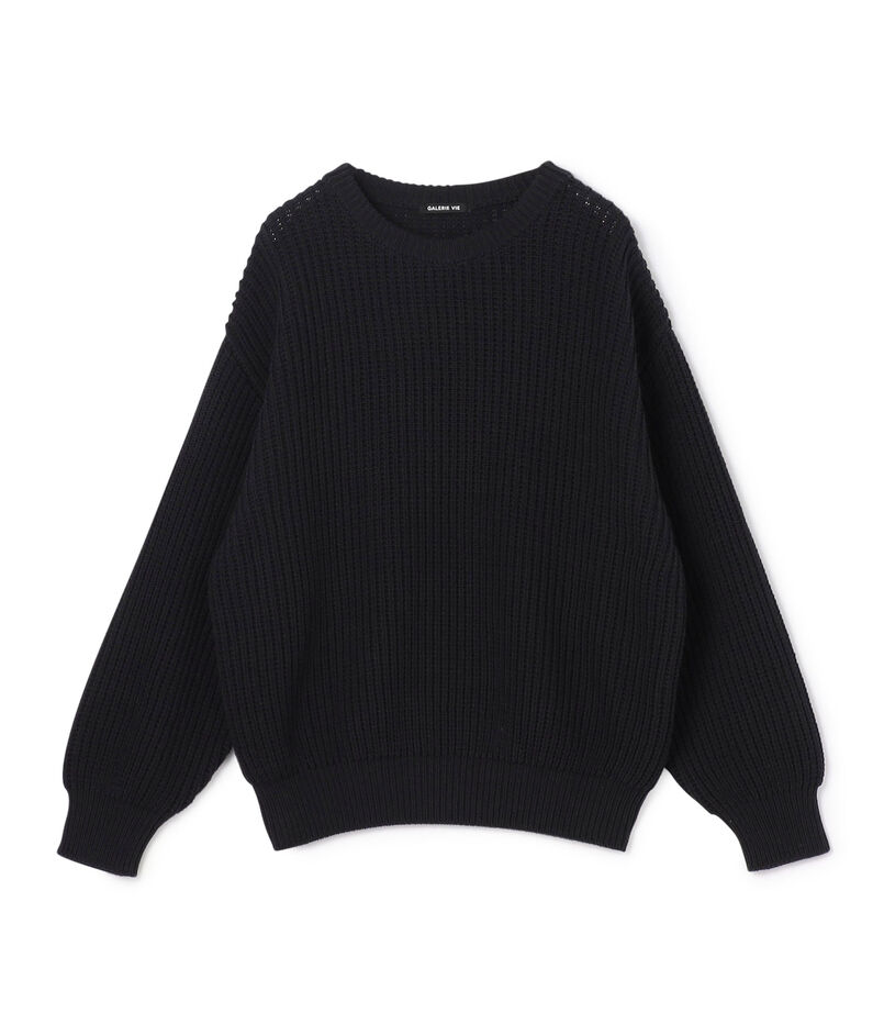 フィッシャーマンズリブ クルーネックプルオーバー
