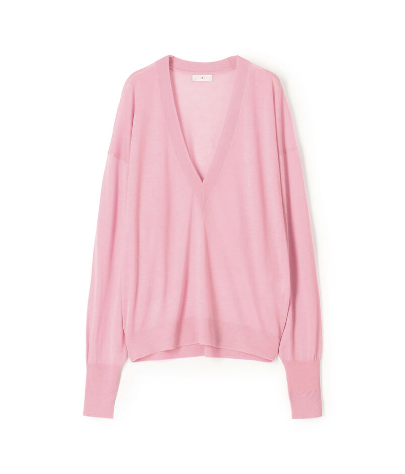 カシミヤ Vネックプルオーバー