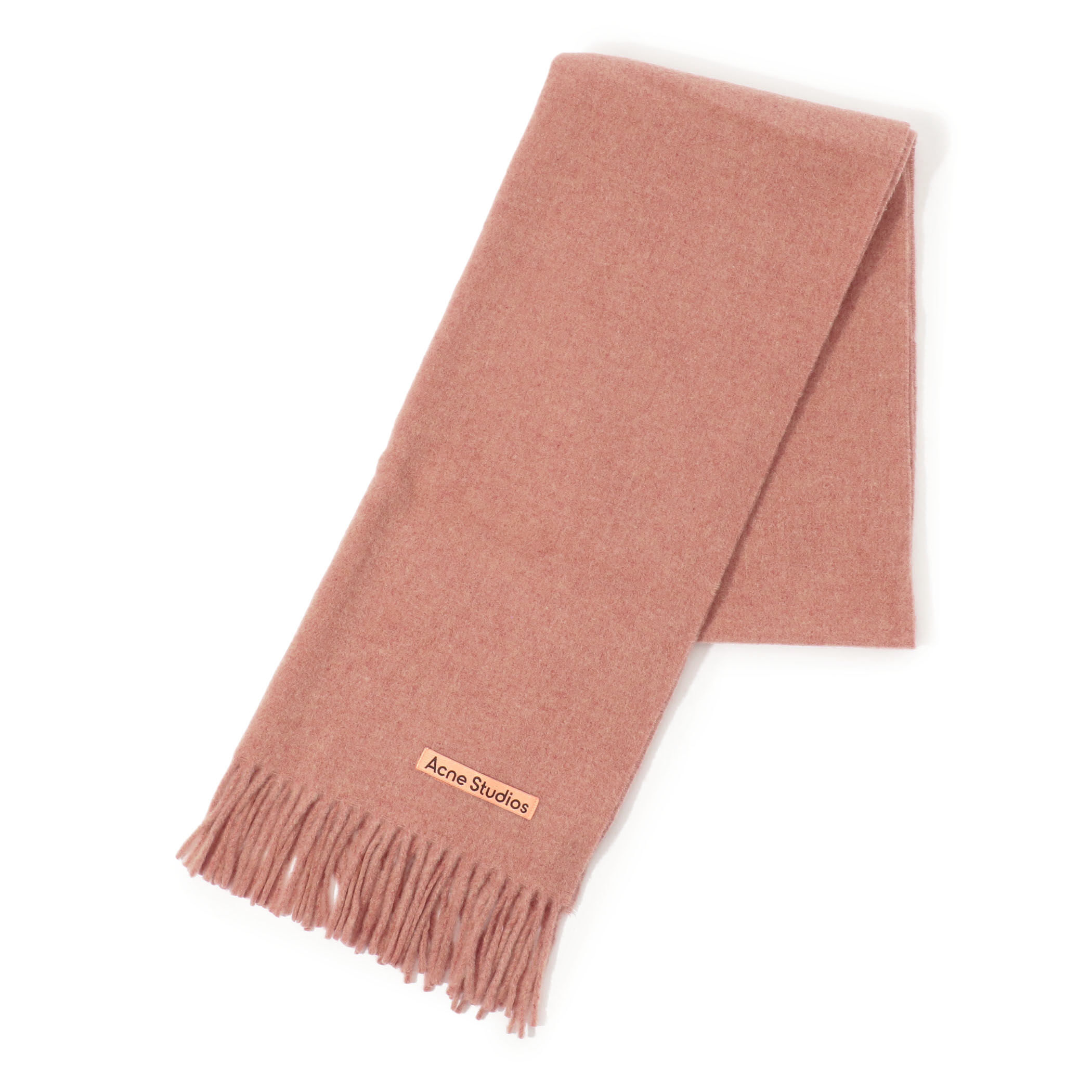 アクネ ストゥディオズ ピンクラベル フリンジウールスカーフ - ナロー Acne Studios - フリンジウールスカーフ - ピンク