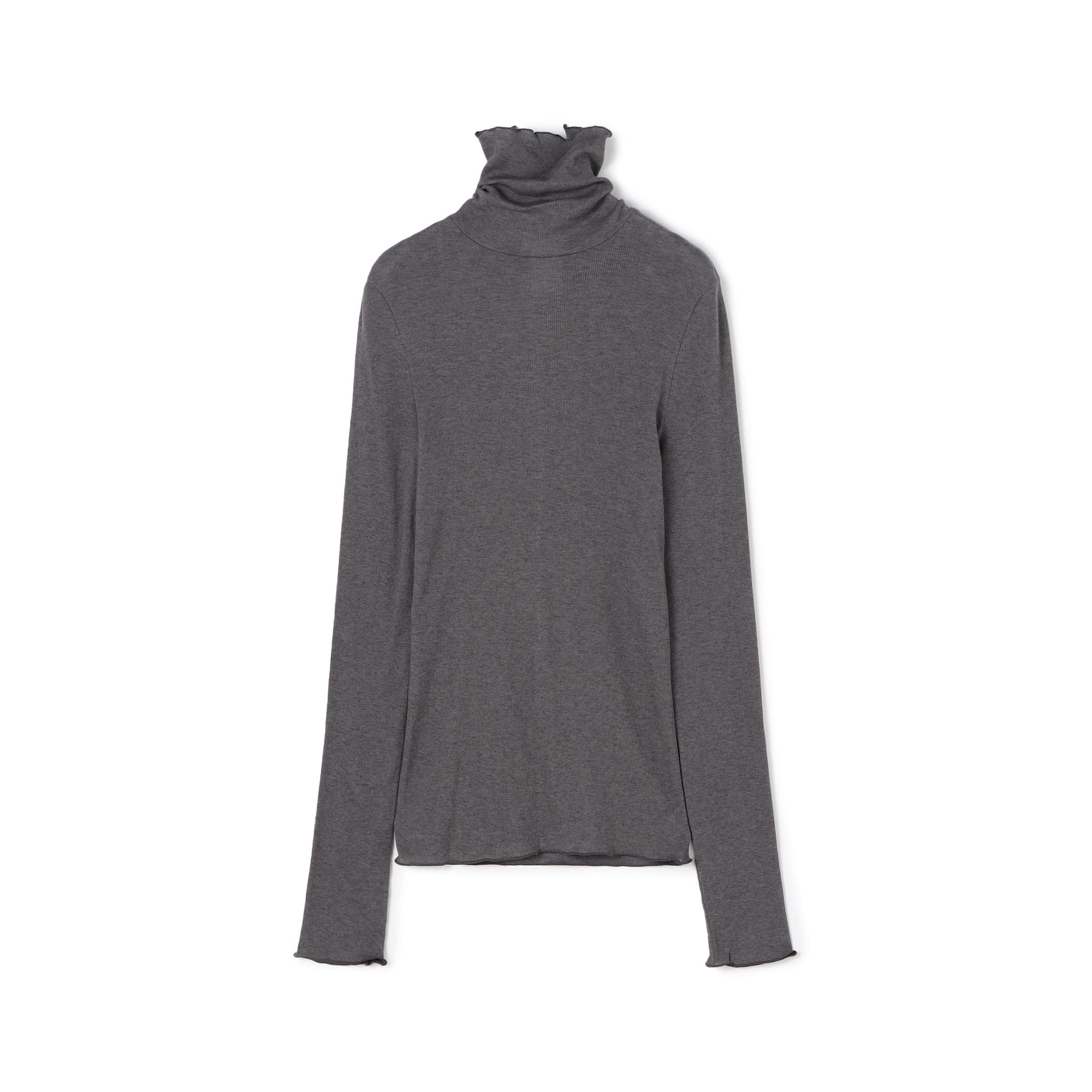 コットンシルクリブ タートルネックプルオーバー｜トゥモローランド