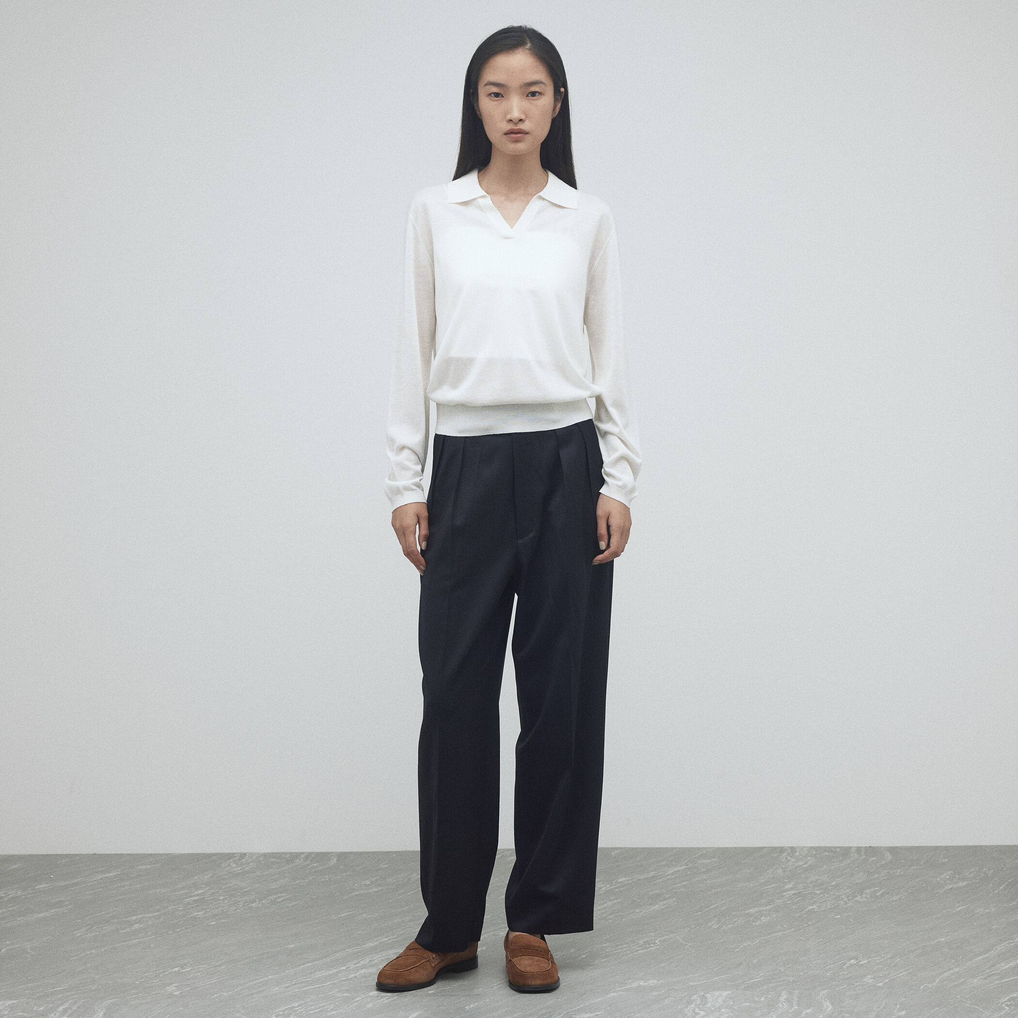 ウールテンセルシルク スキッパー ニット｜トゥモローランド 公式サイト