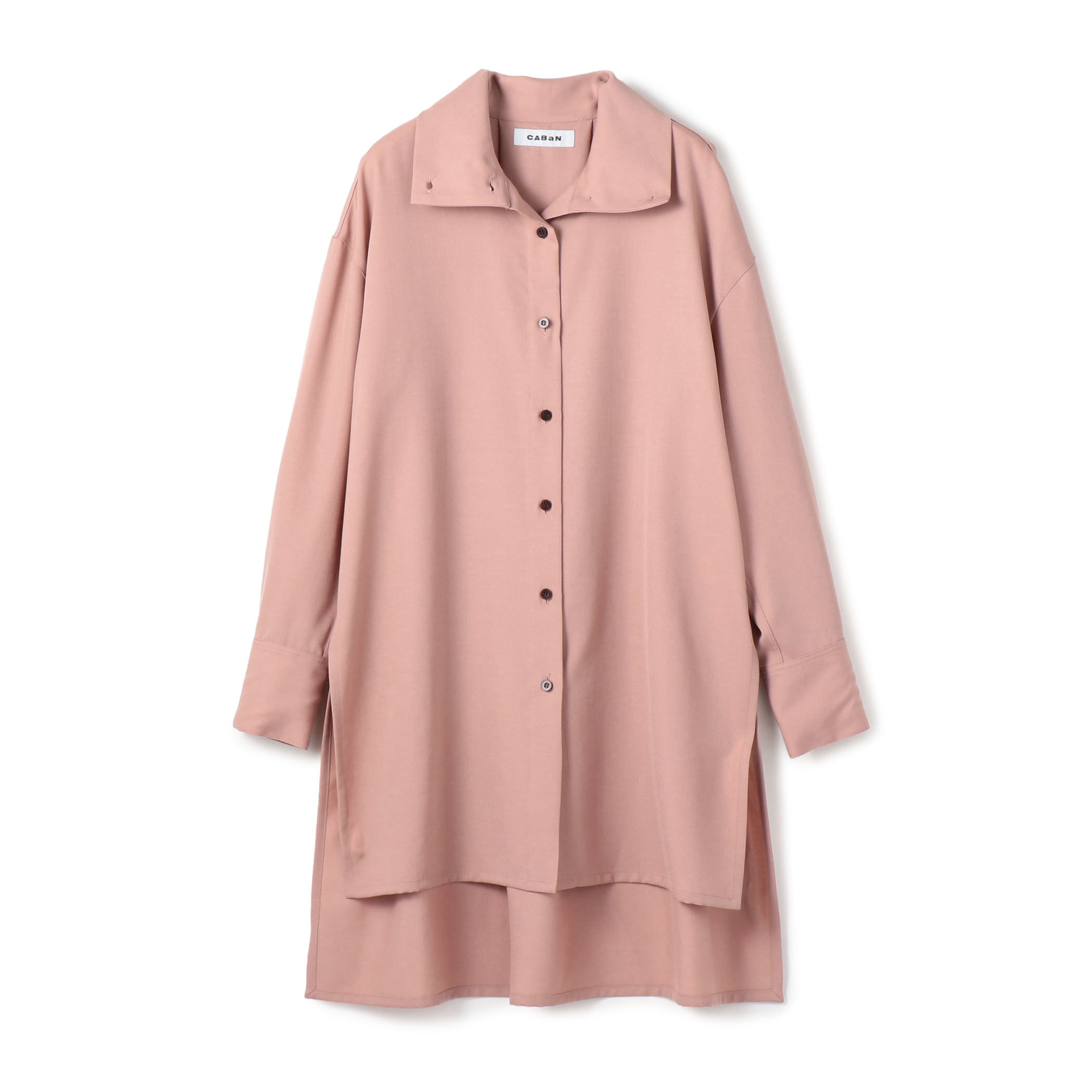 ウールツイル ハイネックロングシャツ｜トゥモローランド 公式通販