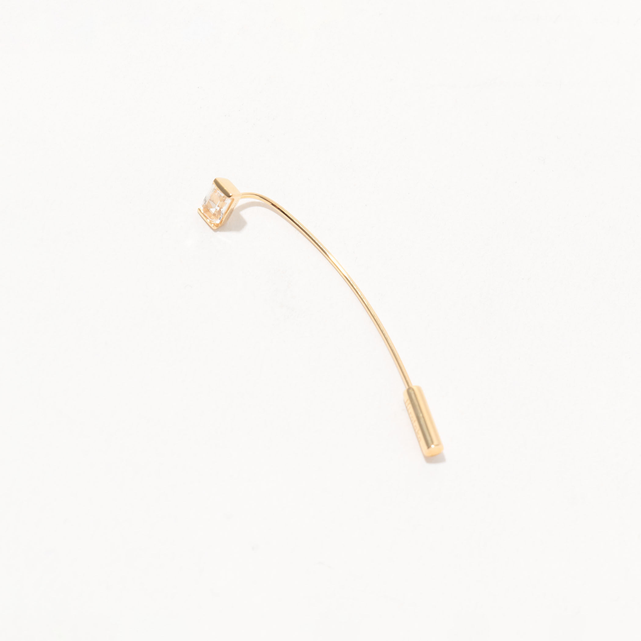 Hirotaka Bird of Paradise ゴールド×ホワイトトパーズ バーピアス