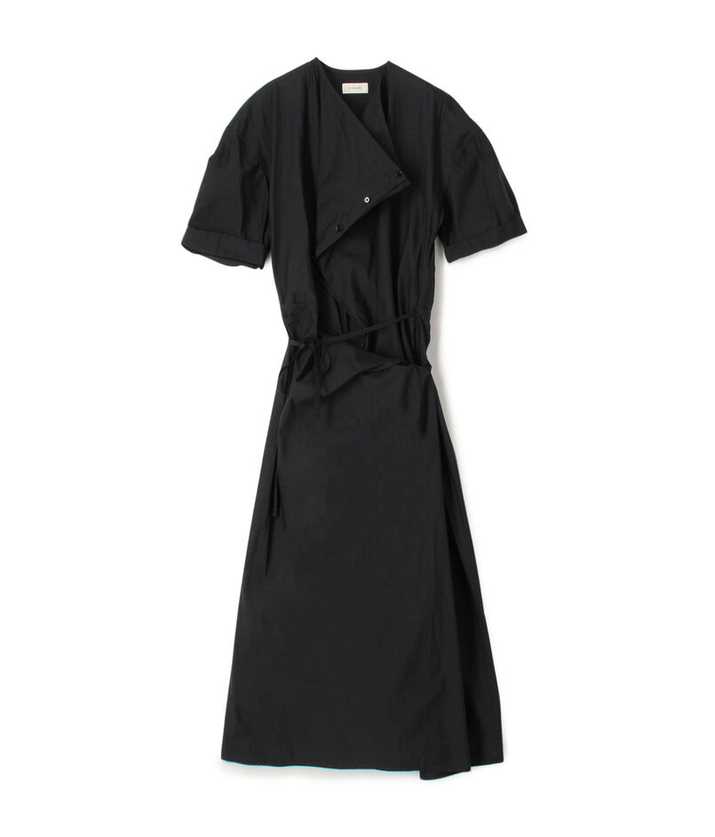 LEMAIRE SHORT SLEEVE WRAP DRESS