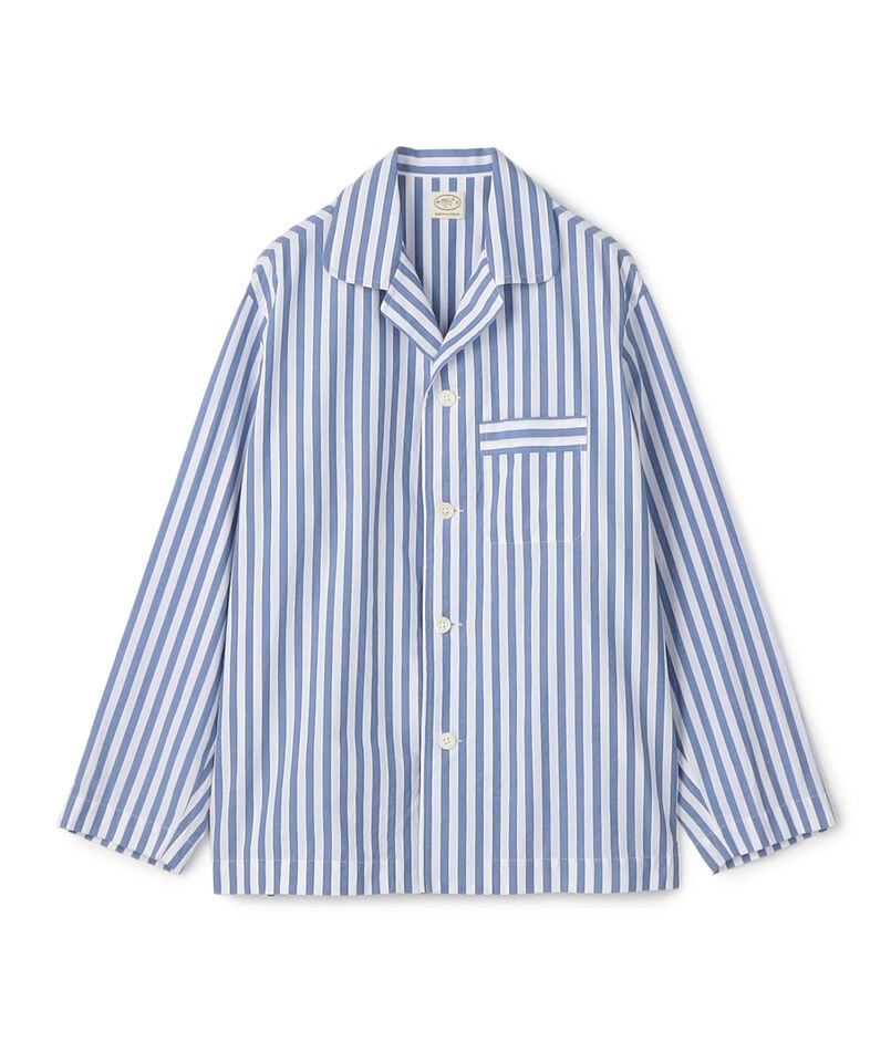 コットン ライトウェイトポプリン パジャマシャツ