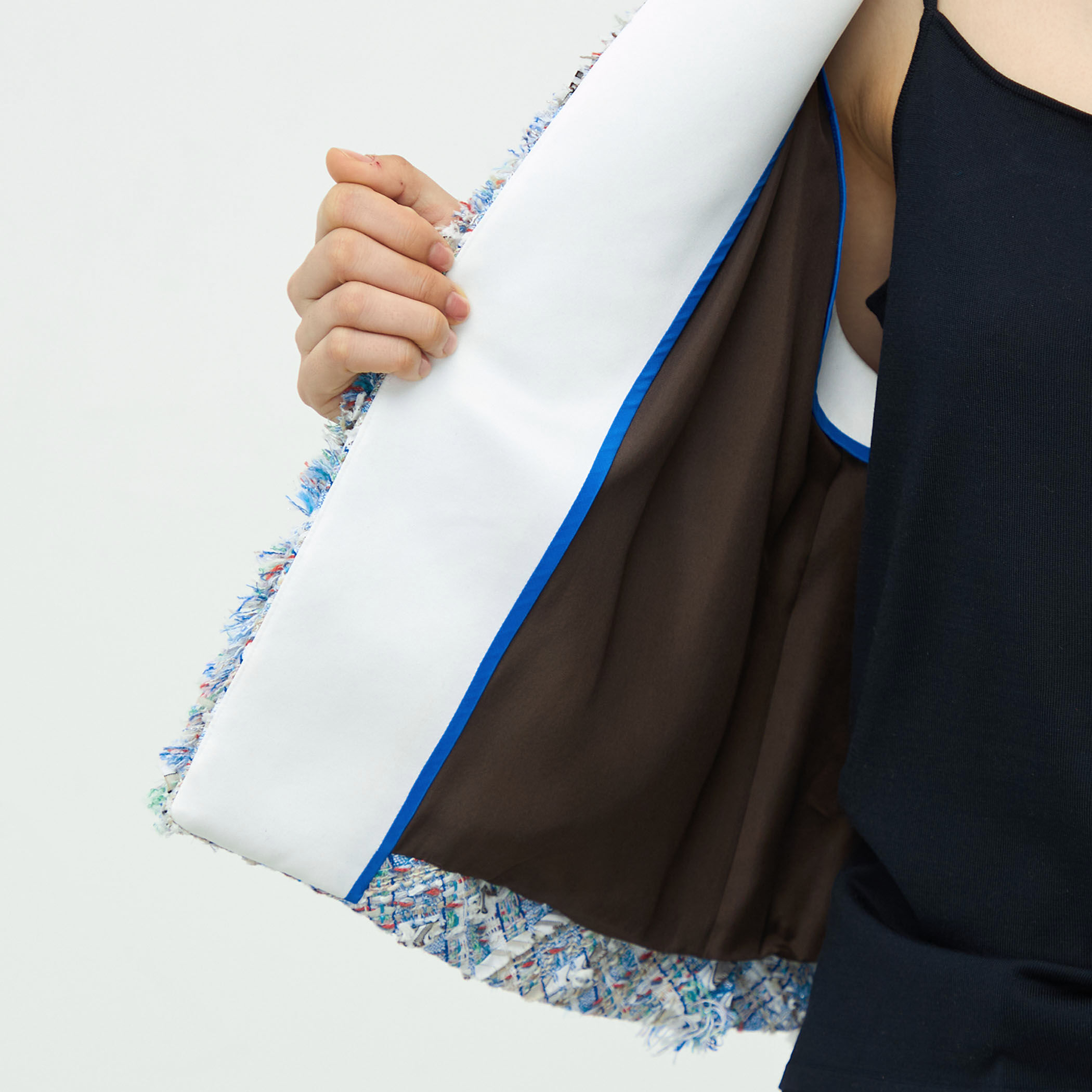 ミックスツイード ショートジレ｜トゥモローランド 公式通販