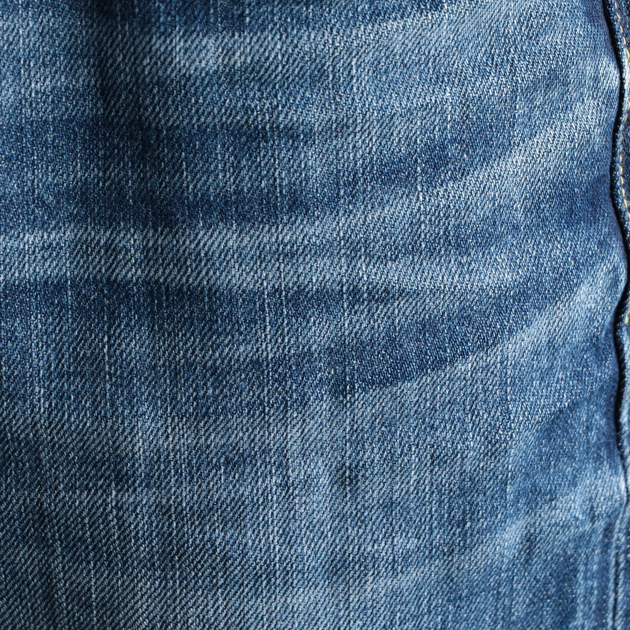 別注】RED CARD×BLUE WORK コットンデニム 5ポケットスリムパンツ