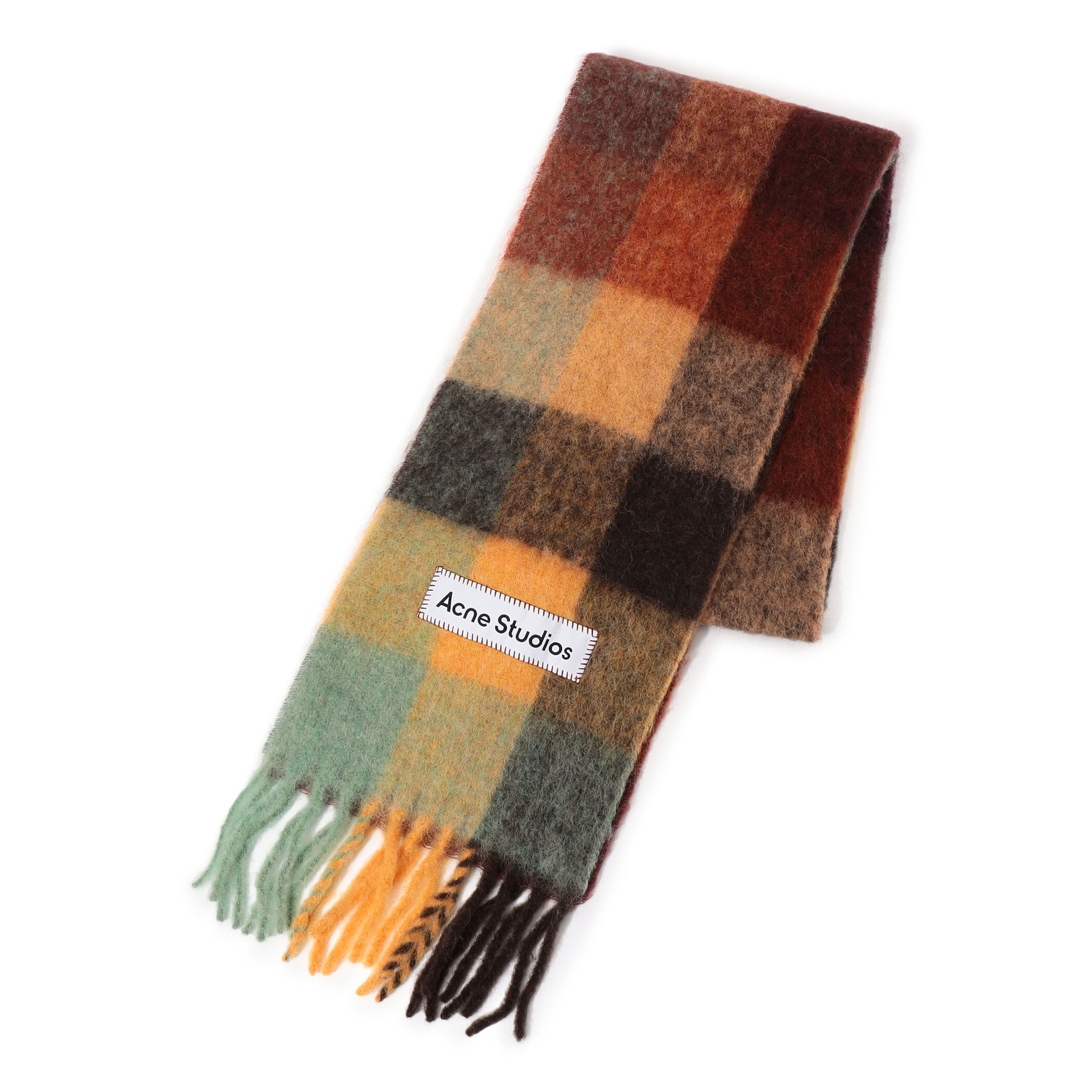 Acne Studios モヘヤチェックスカーフ｜トゥモローランド 公式通販