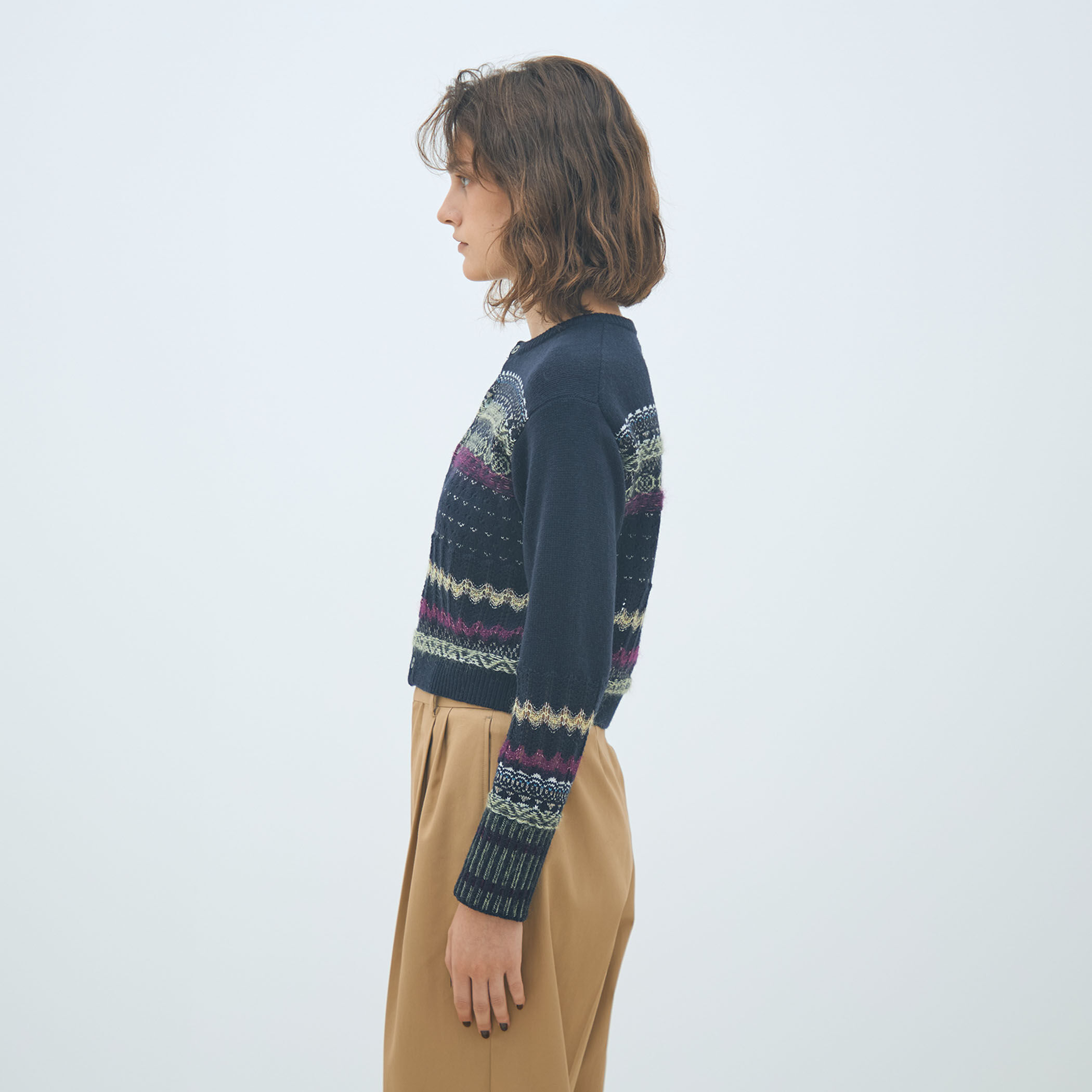 フェアアイル クルーネックカーディガン｜トゥモローランド 公式通販