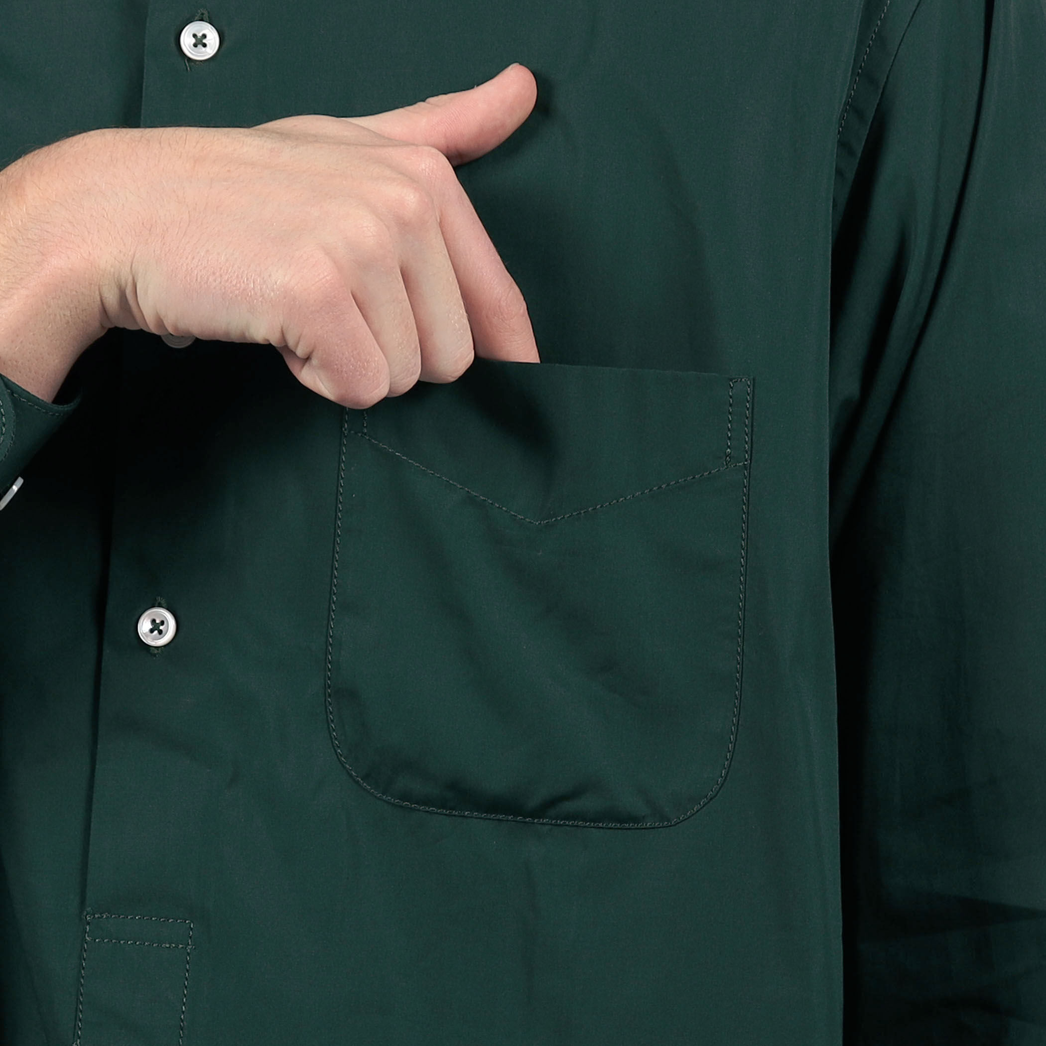 APPLETREES BAND COLLAR LONG SHIRTS ロングバンドカラーシャツ