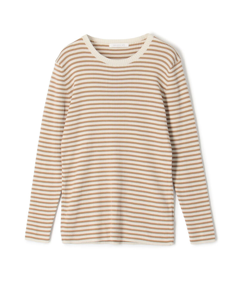 ギザコットンリブ クルーネックプルオーバー