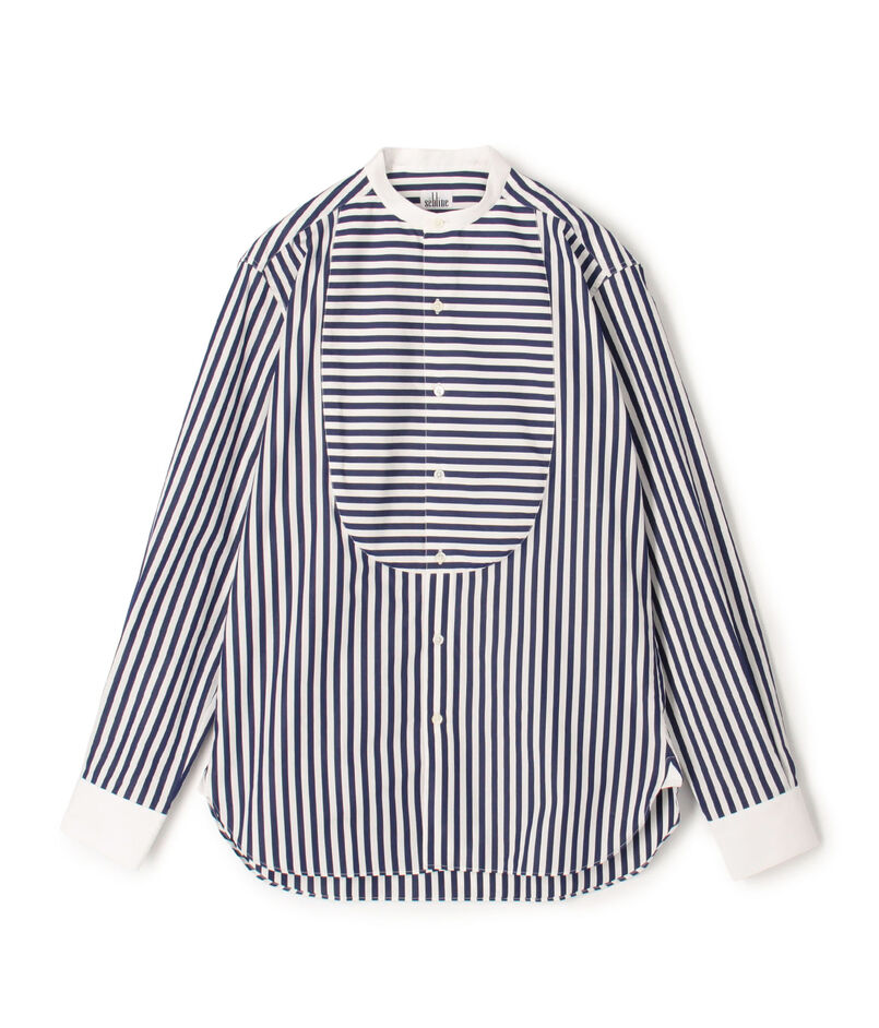 sebline BUNNY SHIRT コットン スタンドカラー ロングスリーブシャツ